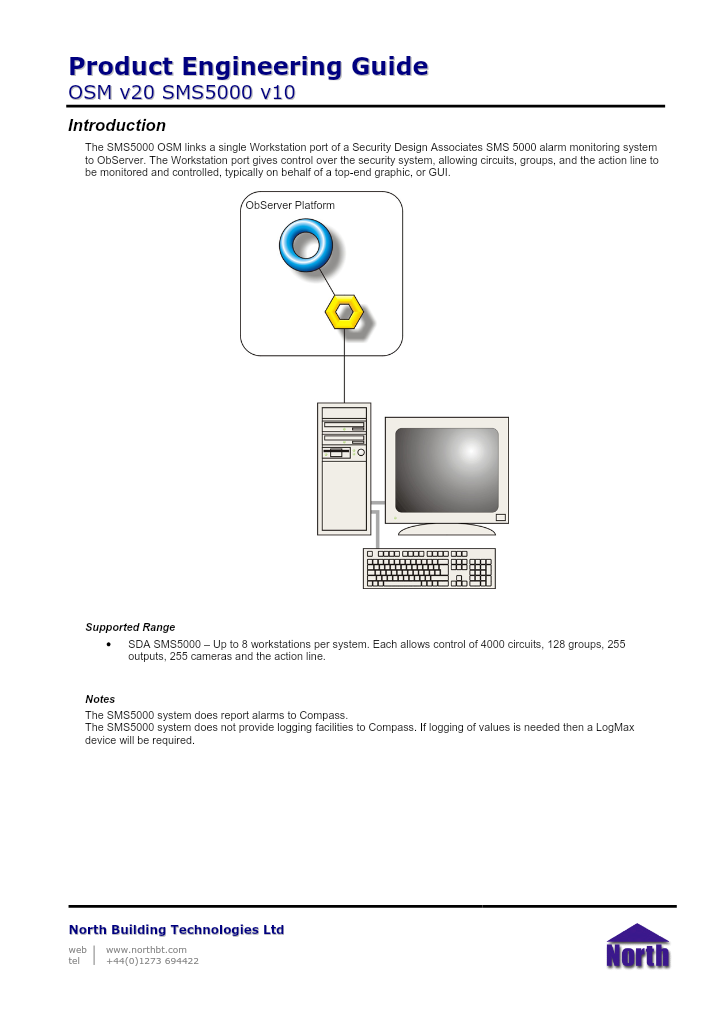 Preview thumbnail of page 1 of the SMS5000 Engineering Guide PDF document.